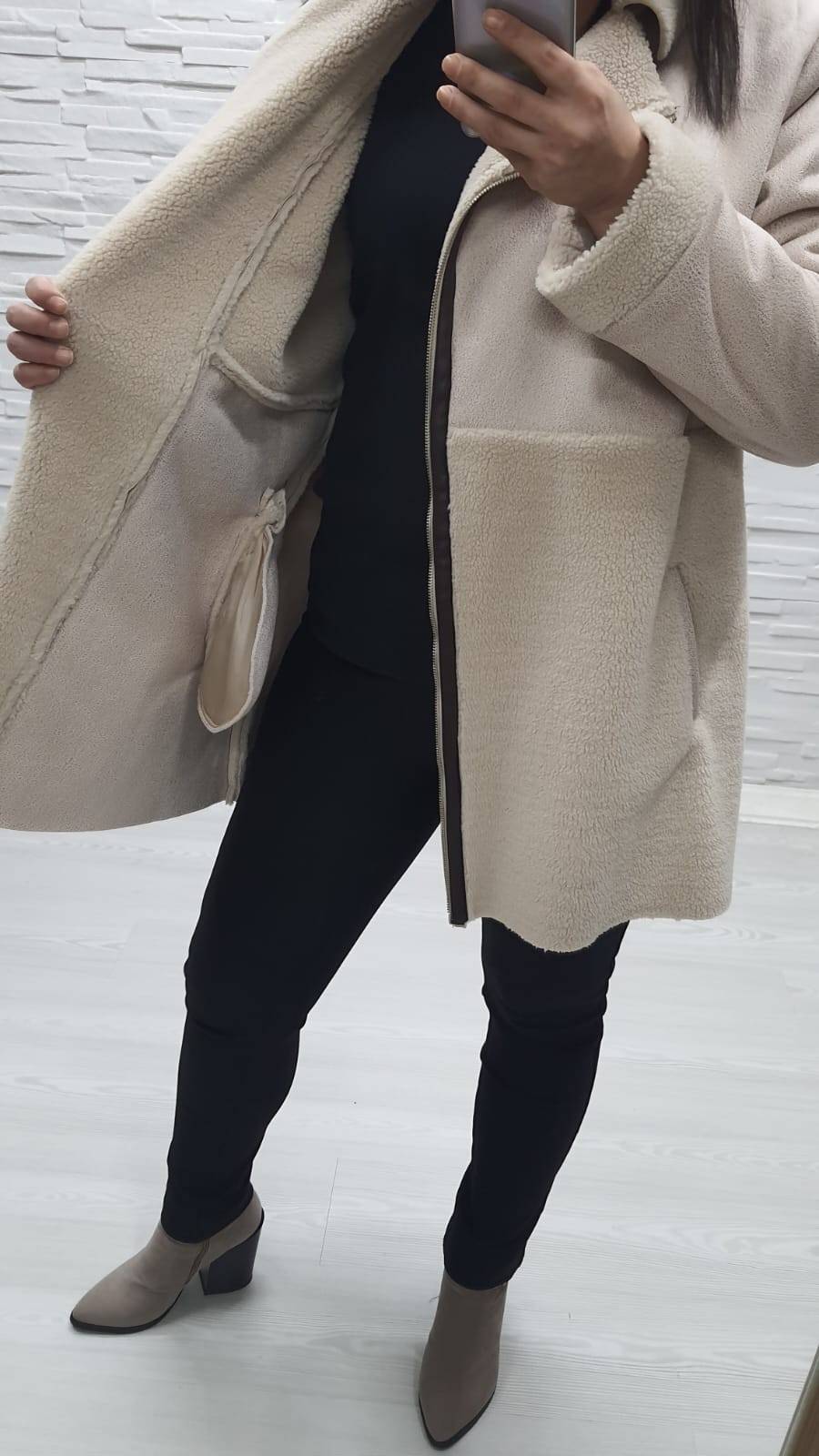 Yandan Fermuarlı Kaban