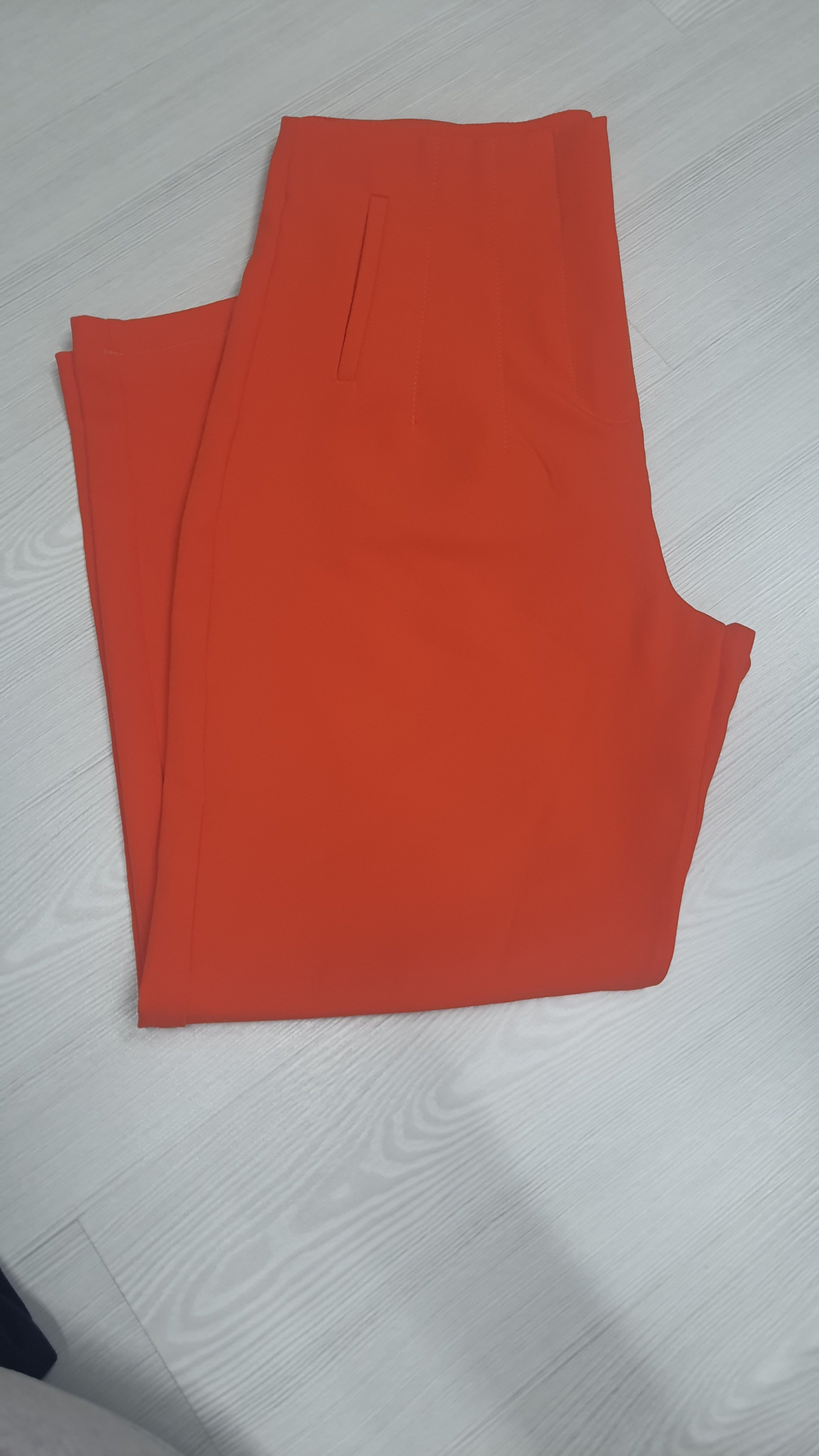 Krep Kumas Pantalon Turuncu