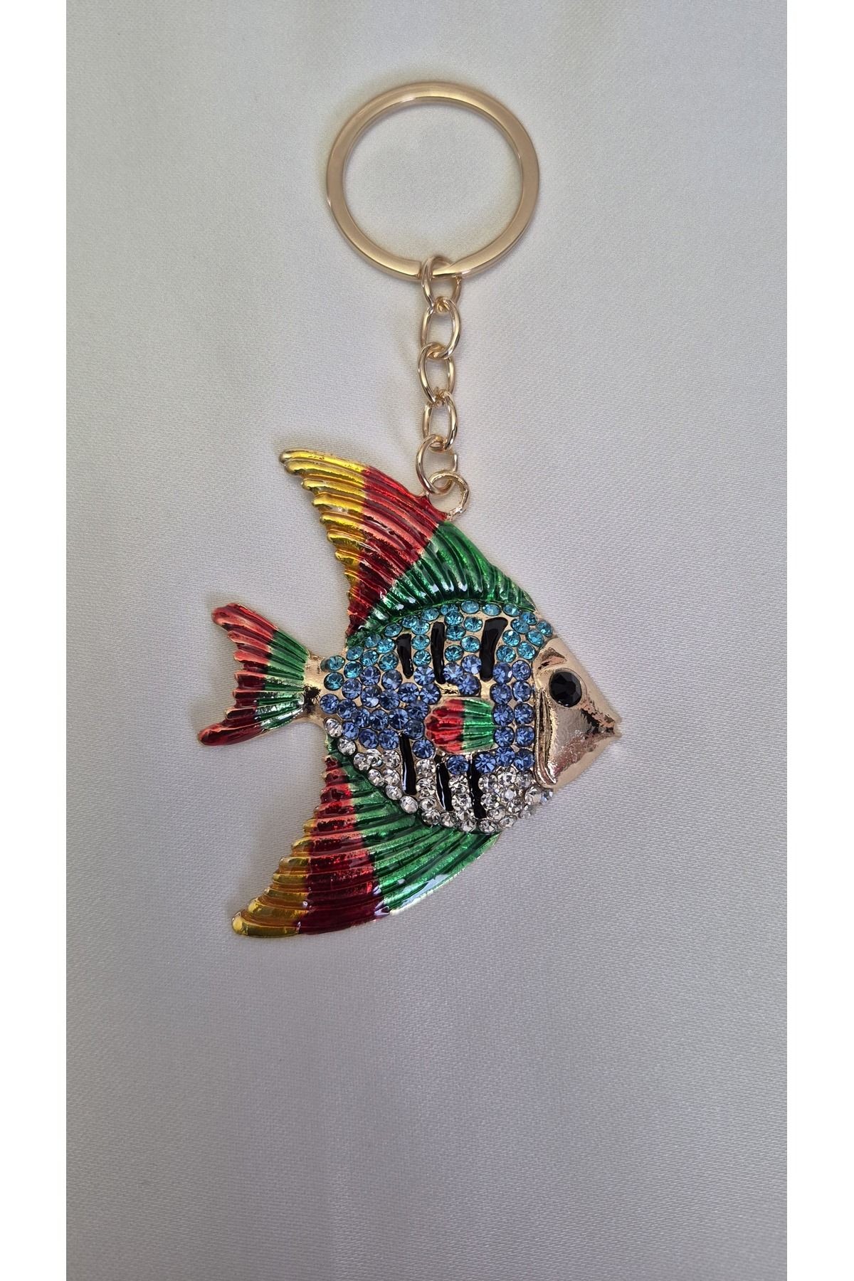 Zirkon taşlı anahtarlık
