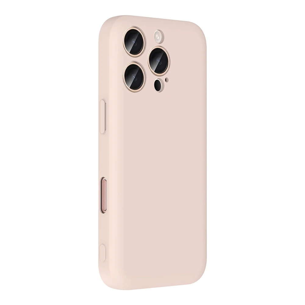 Apple iPhone 16 Pro Kılıf Kamera Korumalı Kartlık Hazneli Ecruz Vitra Kapak