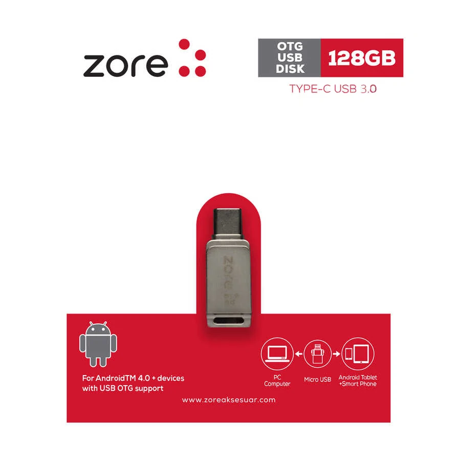 Ecruz 3.0 Type-C Metal OTG 128 GB
