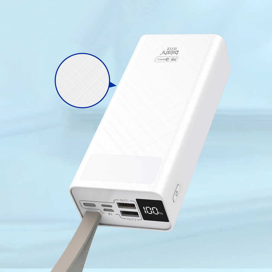 Ecruz B-30 Askılı Led Göstergeli Taşınabilir Powerbank 30000 mAh