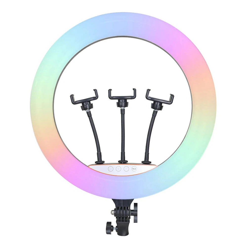 Ecruz RGB Light 56cm Işıklı Telefon Tutucu Ring Light