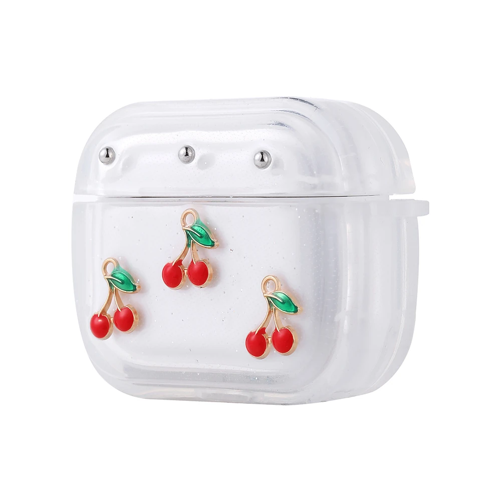 Apple Airpods 3. Nesil Ecruz Airbag 44 Airbag Tasarımlı Simli Şeffaf Kutup Kılıf