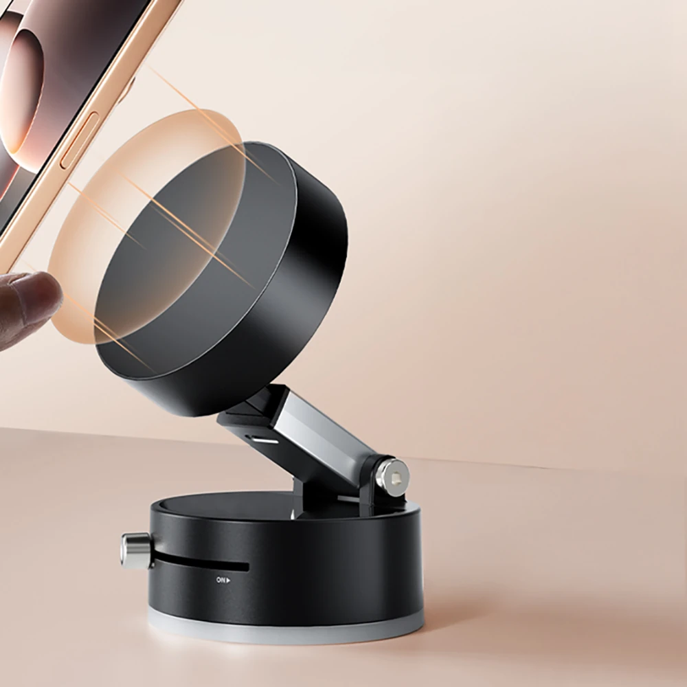 Ecruz A2 Vakum Özellikli 360 Derece Dönebilen Magnetik Telefon Tutucu