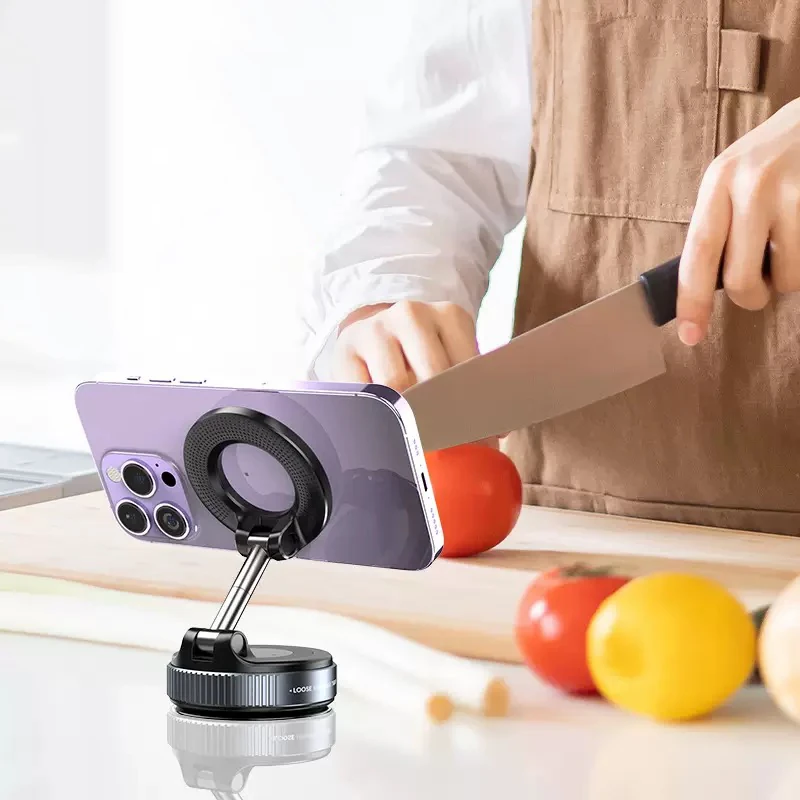 Ecruz K007 Pro 360 Derece Dönebilen Vakum Özellikli Magnetik Telefon Tutucu