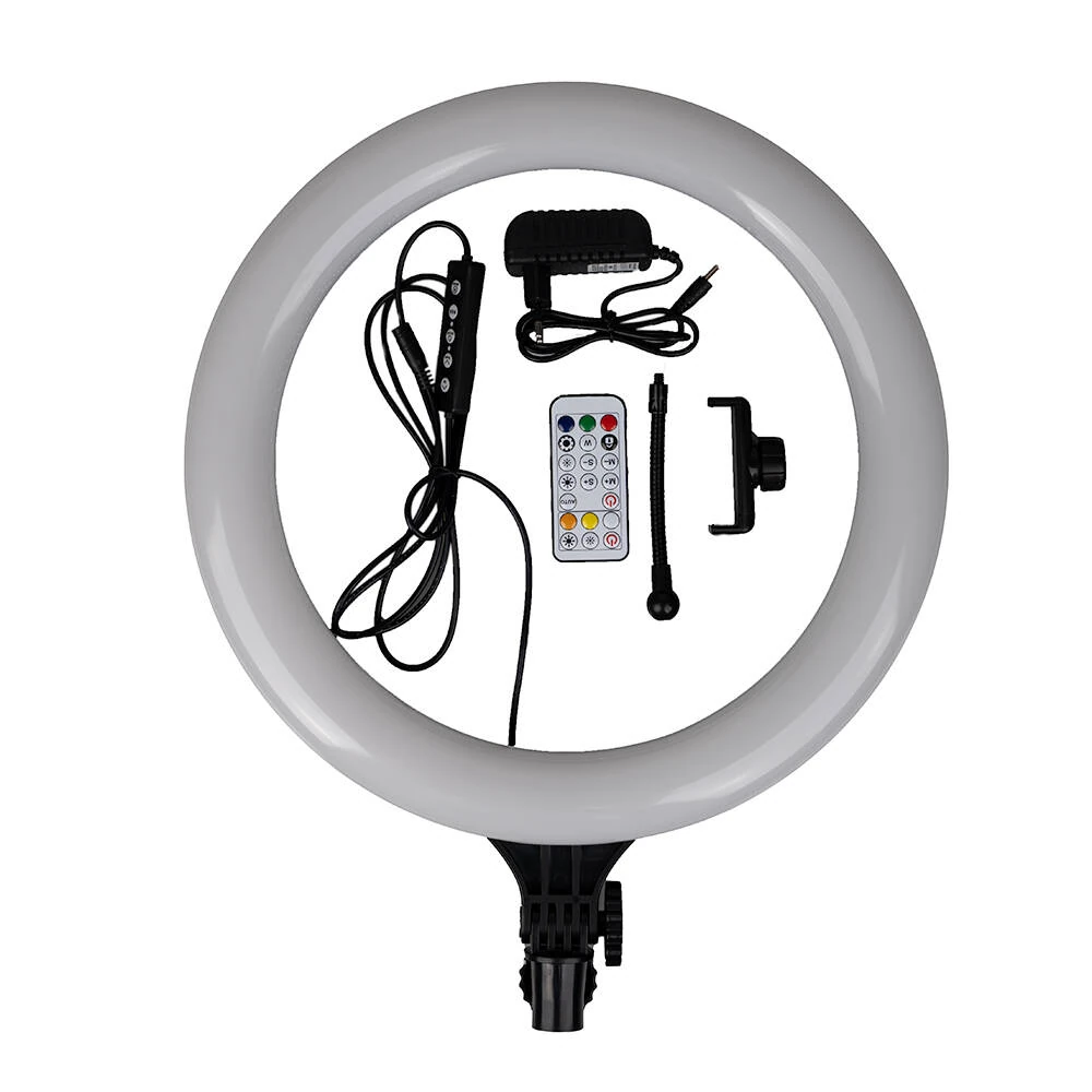 Ecruz MJ38 RGB 25W Ring Light Canlı Yayın 38cm USB'li ve Telefon Stand