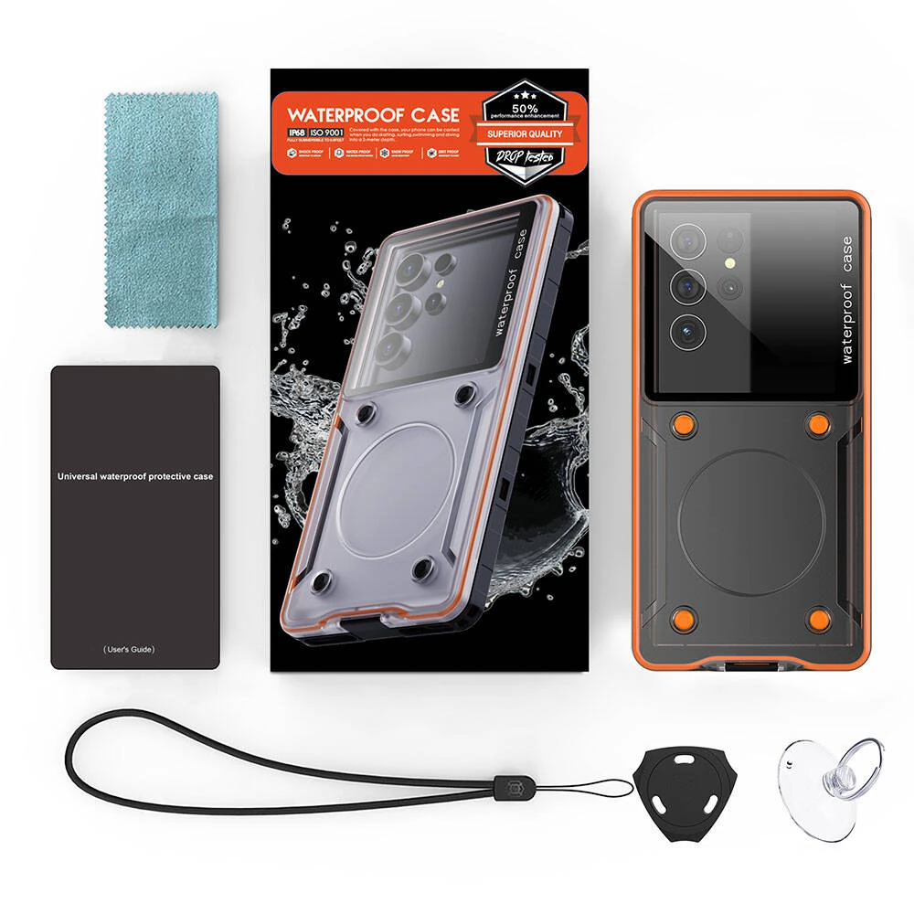 Anti-Knock Airbag Tasarımlı Universal 6.9"inç Su Geçirmez Ecruz Voter Kapak