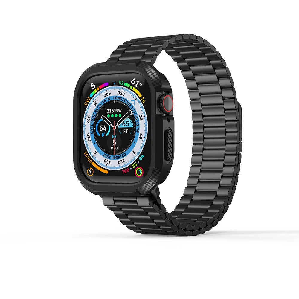 Apple Watch 10 42mm Silikon TPU Kasa Koruyucu Ecruz Watch Gard 17