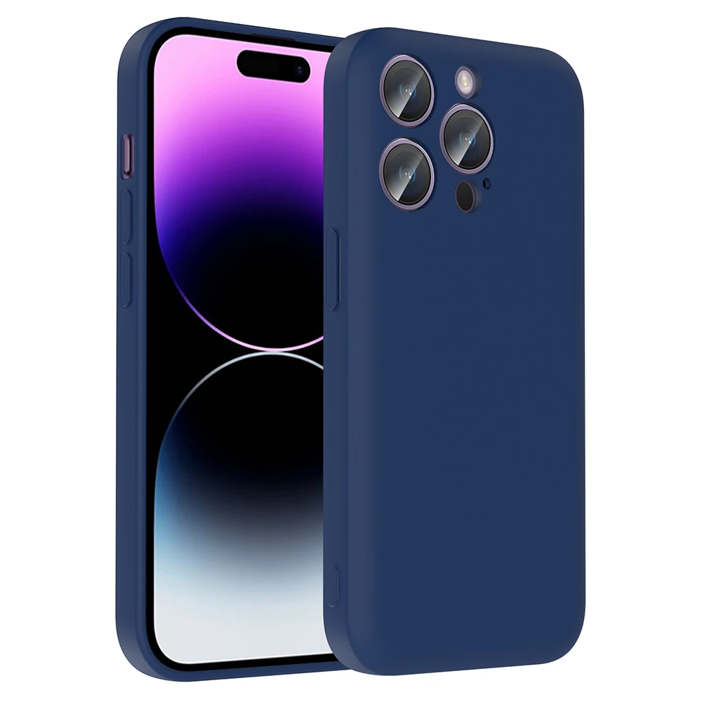 Apple iPhone 14 Pro Kılıf Kamera Korumalı Kartlık Hazneli Ecruz Vitra Kapak