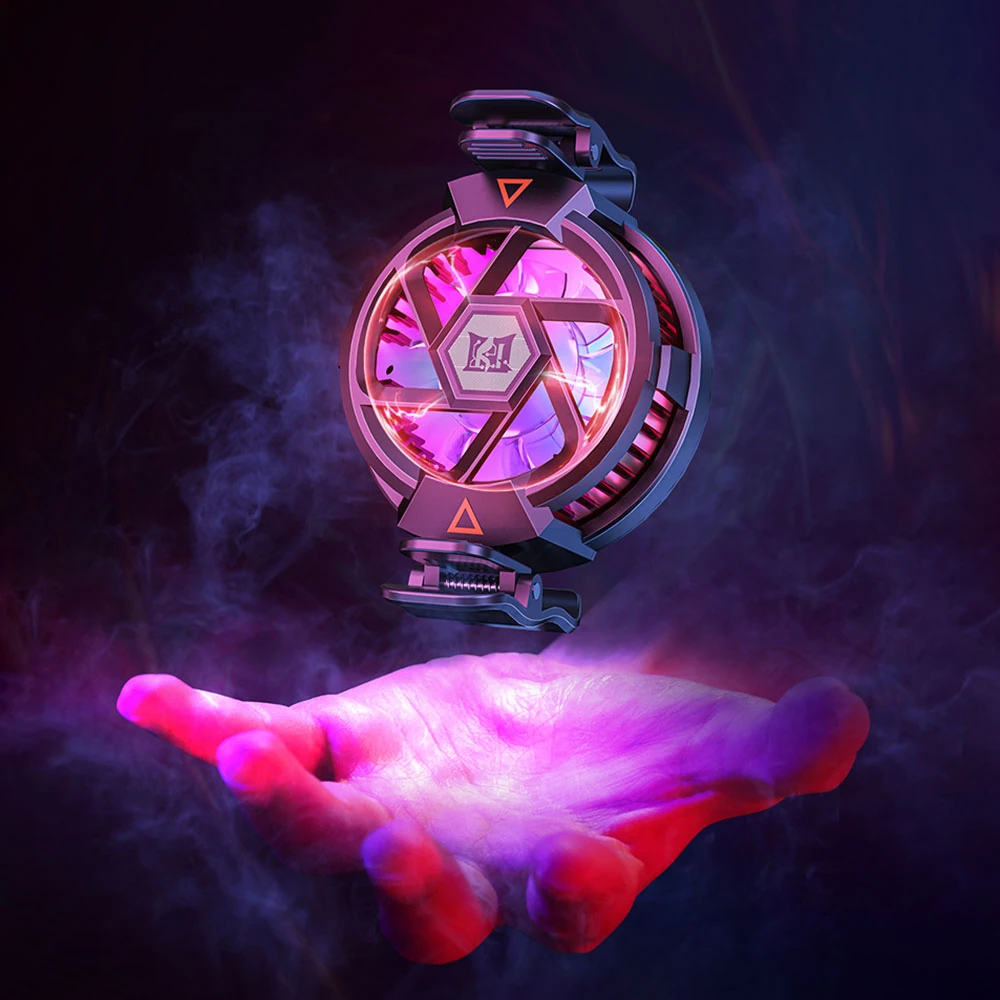 Ecruz N5 Magnetik Yapıştırmalı 10W TEC Soğutma Sistemli RGB Işıklı Telefon Soğutucu Fan