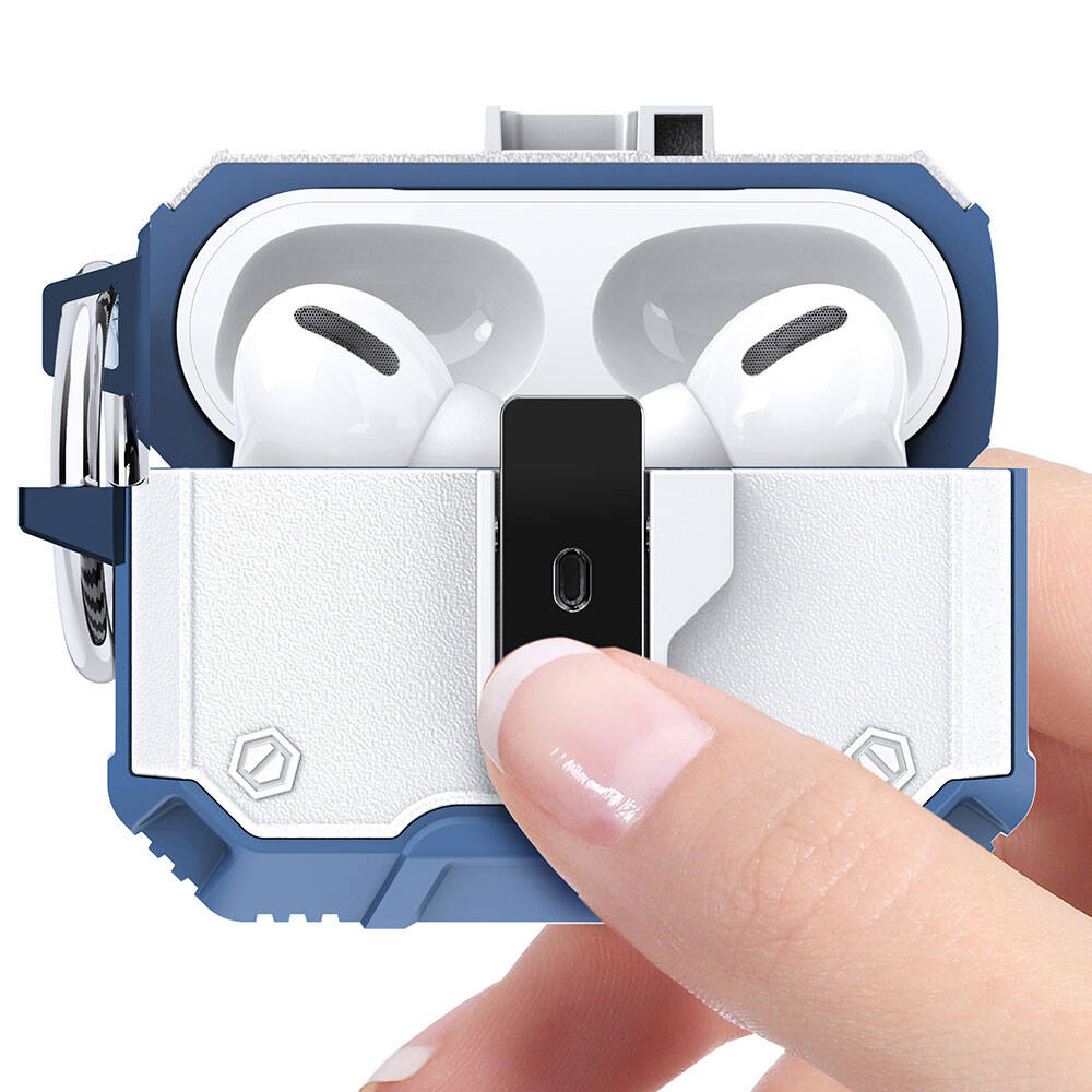 Apple Airpods 3. Nesil Ecruz Airbag 35 Darbelere Karşı Dayanıklı Düğmeli Kılıf