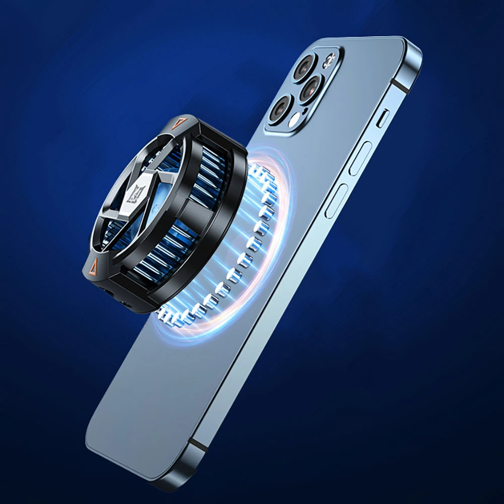 Ecruz N5 Magnetik Yapıştırmalı 10W TEC Soğutma Sistemli RGB Işıklı Telefon Soğutucu Fan