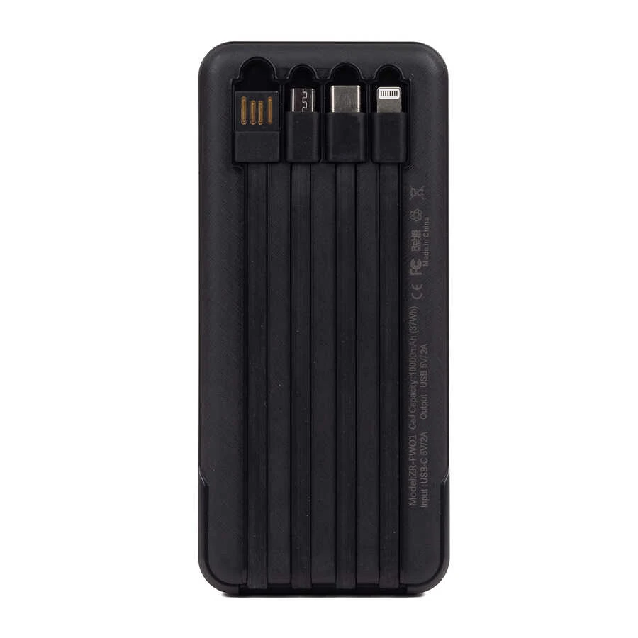 Ecruz ZR-PW01 Type-C - Micro - Lightning Led Göstergeli Taşınabilir Powerbank 10000 mAh