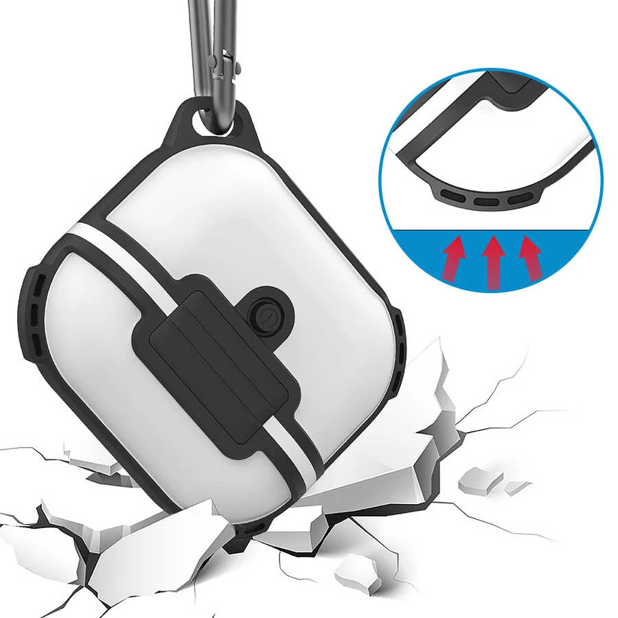 Apple Airpods 3. Nesil Ecruz Airbag 16 Silikon 1-1 Su Geçirmez Kılıf