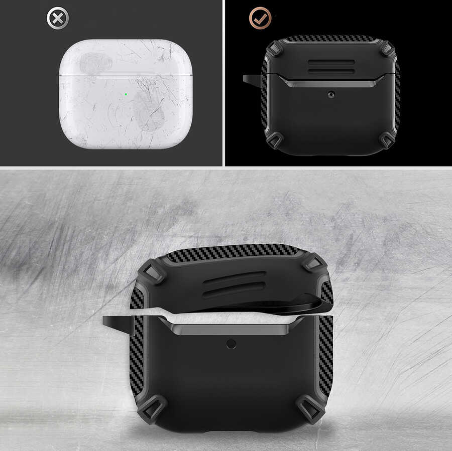 Apple Airpods 3. Nesil Kılıf Ecruz Airbag 26 Silikon