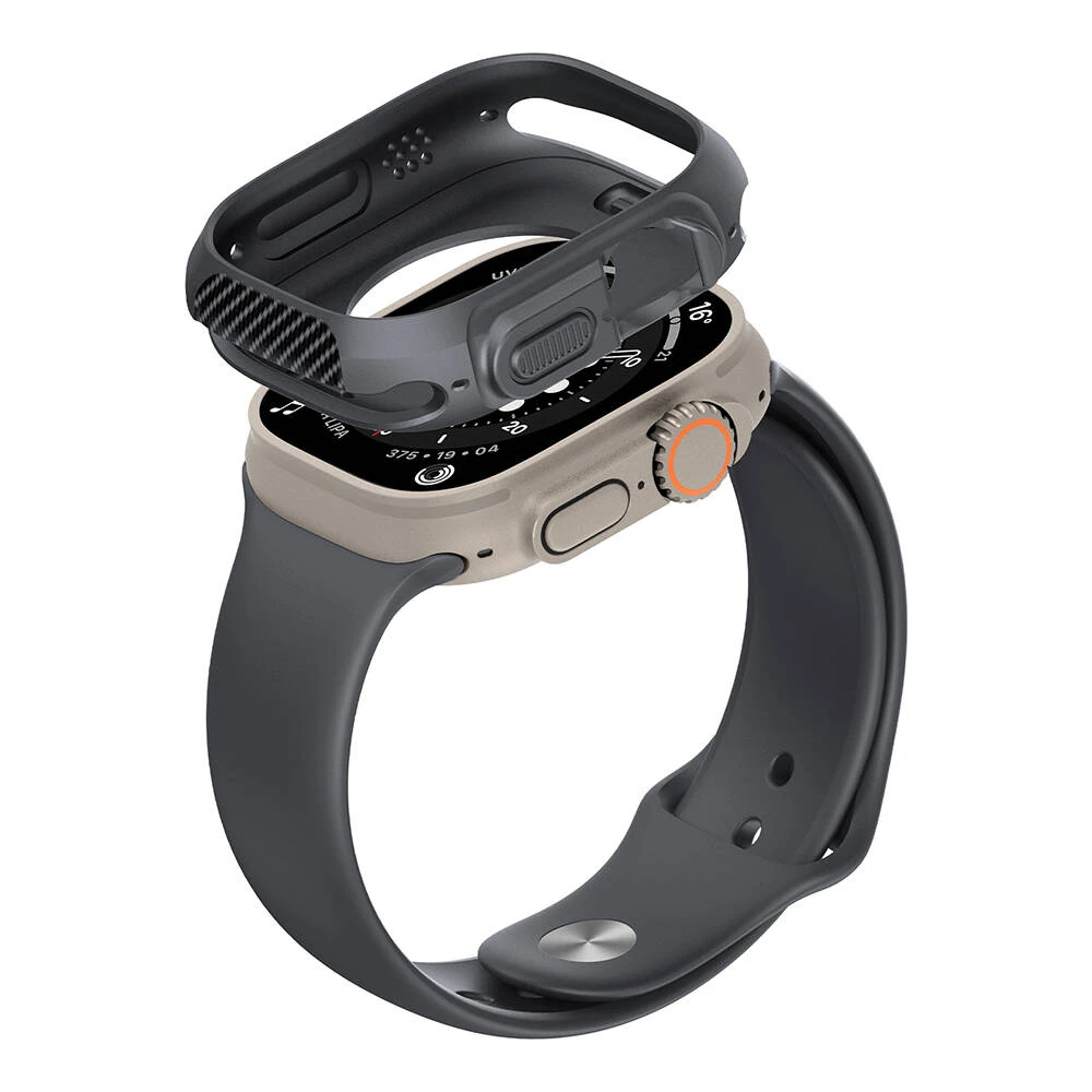 Apple Watch Ultra 49mm Silikon TPU Kasa Koruyucu Ecruz Watch Gard 31