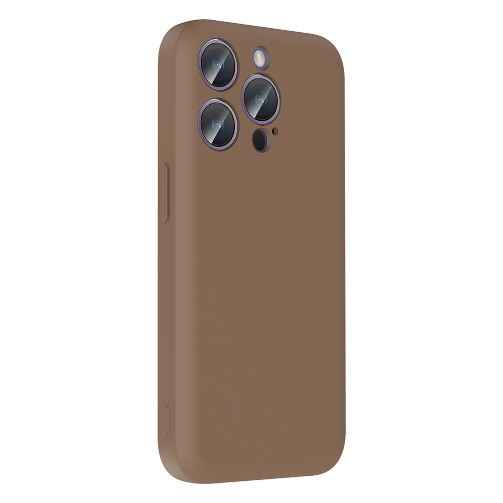 Apple iPhone 14 Pro Kılıf Kamera Korumalı Kartlık Hazneli Ecruz Vitra Kapak