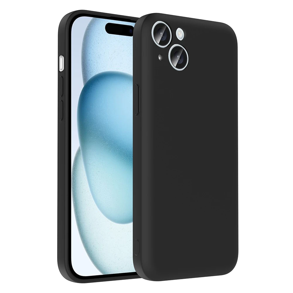 Apple iPhone 15 Plus Kılıf Kamera Korumalı Kartlık Hazneli Ecruz Vitra Kapak