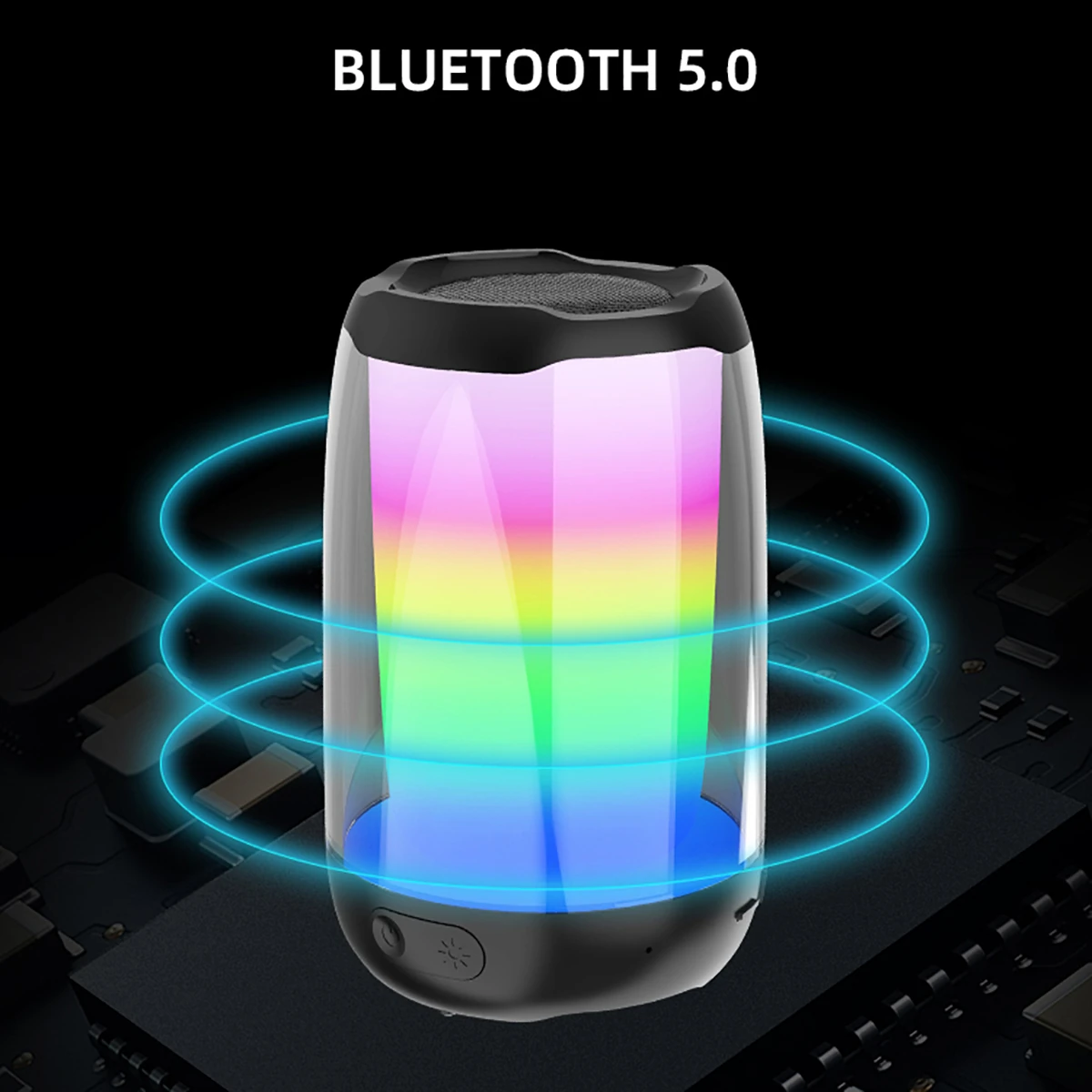 Ecruz NBY8893A Ayarlanabilir RGB Işıklı Bluetooth Hoparlör Speaker