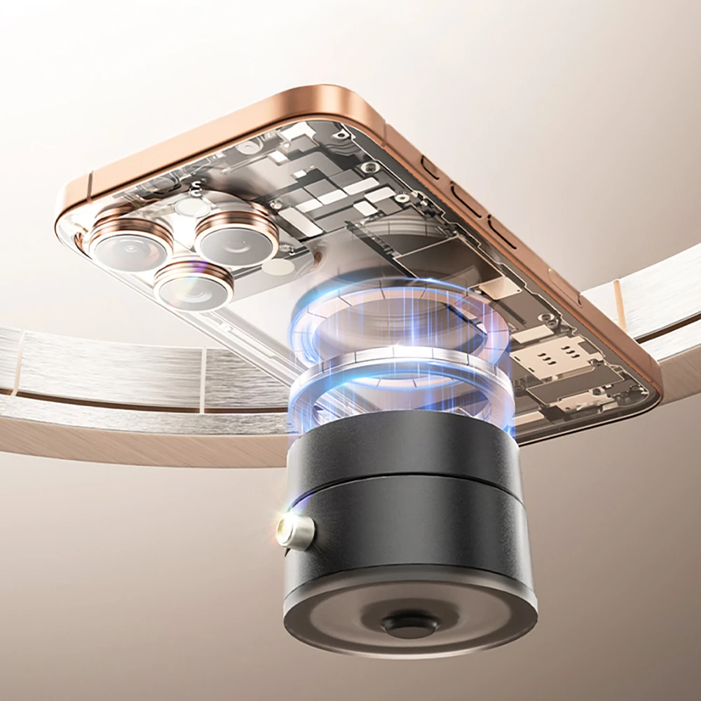 Ecruz A2 Vakum Özellikli 360 Derece Dönebilen Magnetik Telefon Tutucu