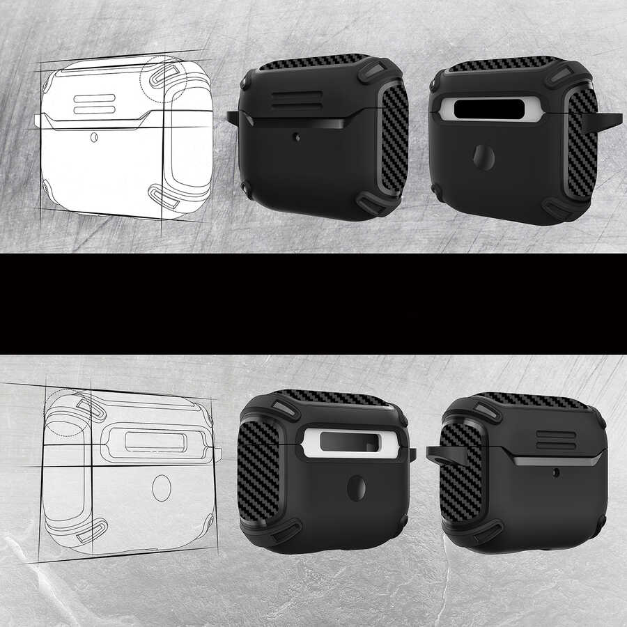 Apple Airpods 3. Nesil Kılıf Ecruz Airbag 26 Silikon