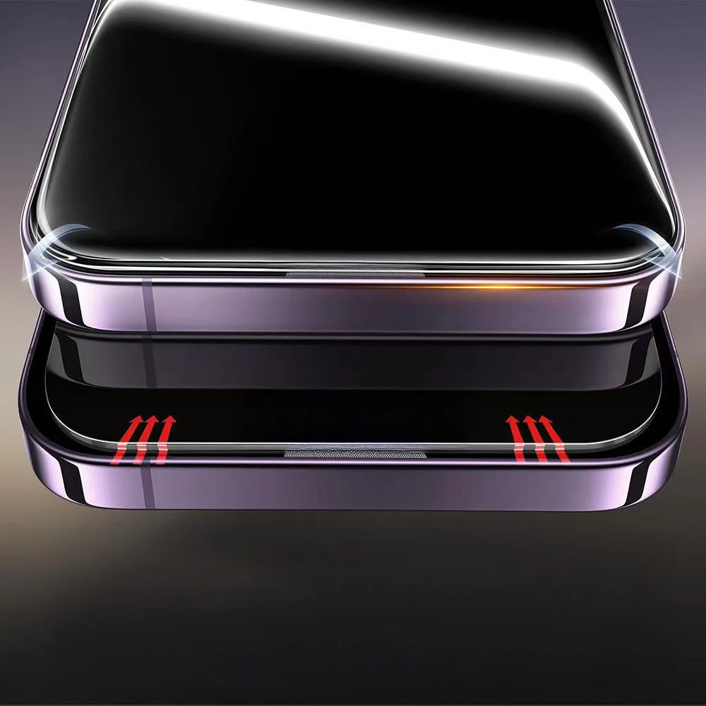 Apple iPhone 16 Pro Max Ecruz 3D Mobi HD Temperli Cam Ekran Koruyucu + Kolay Uygulama Aparatı