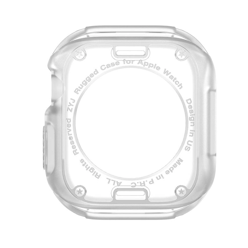 Apple Watch 10 46mm Silikon TPU Kasa Koruyucu Ecruz Watch Gard 17