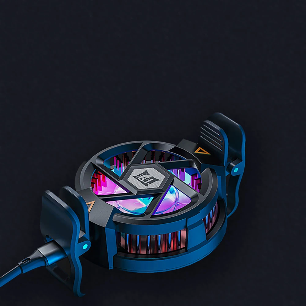 Ecruz N5 Magnetik Yapıştırmalı 10W TEC Soğutma Sistemli RGB Işıklı Telefon Soğutucu Fan