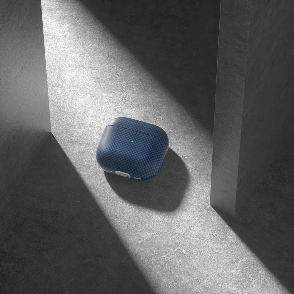 Apple Airpods 4 Ecruz Airbag 43 600D Karbon Fiber Kulaklık Kılıfı