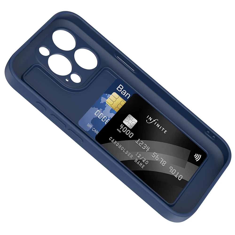 Apple iPhone 15 Pro Max Kılıf Kamera Korumalı Kartlık Hazneli Ecruz Vitra Kapak