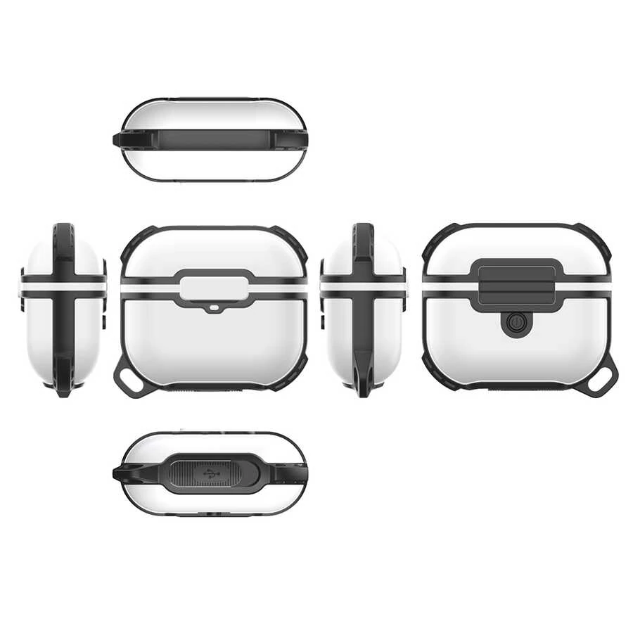 Apple Airpods 3. Nesil Ecruz Airbag 16 Silikon 1-1 Su Geçirmez Kılıf