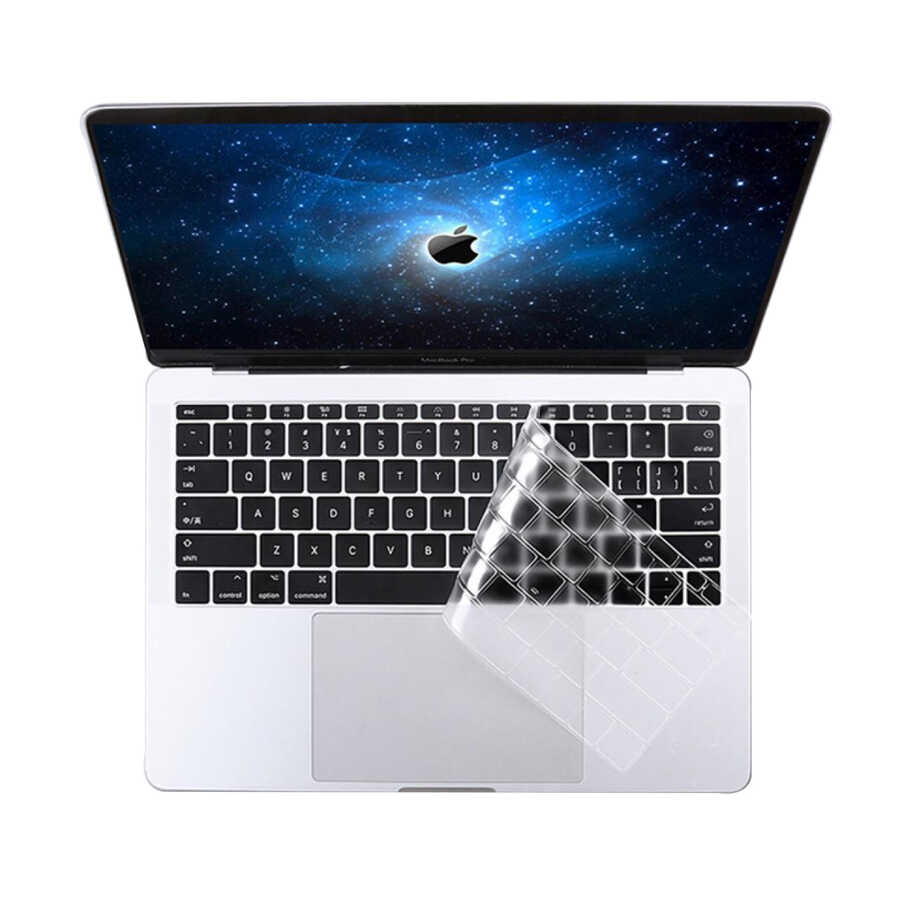 Apple Macbook 15.4' Pro A1286 Retina Ecruz Klavye Koruyucu Şeffaf Silikon Ped