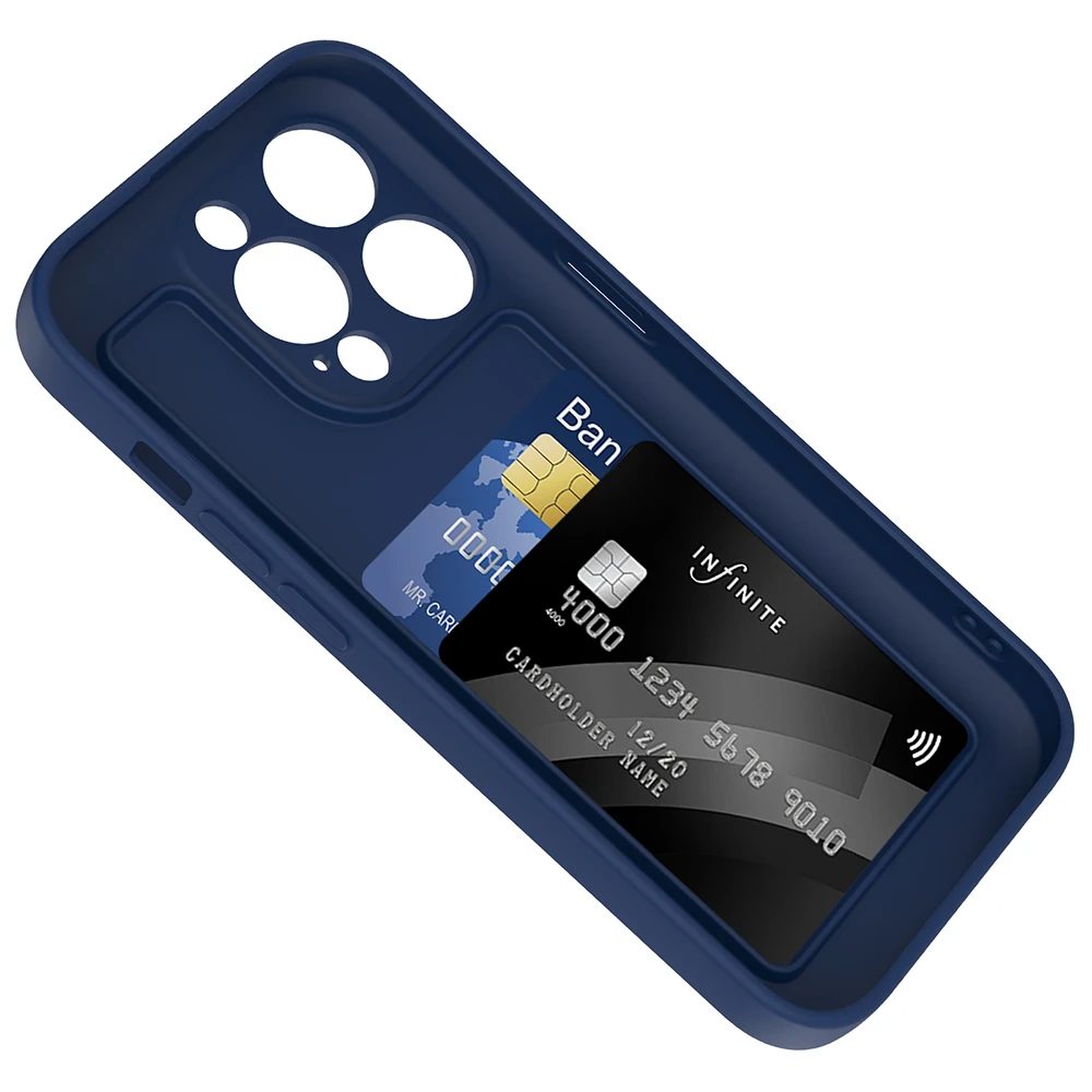 Apple iPhone 14 Pro Kılıf Kamera Korumalı Kartlık Hazneli Ecruz Vitra Kapak