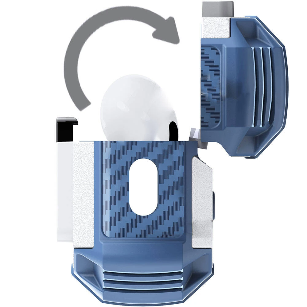 Apple Airpods 3. Nesil Ecruz Airbag 35 Darbelere Karşı Dayanıklı Düğmeli Kılıf