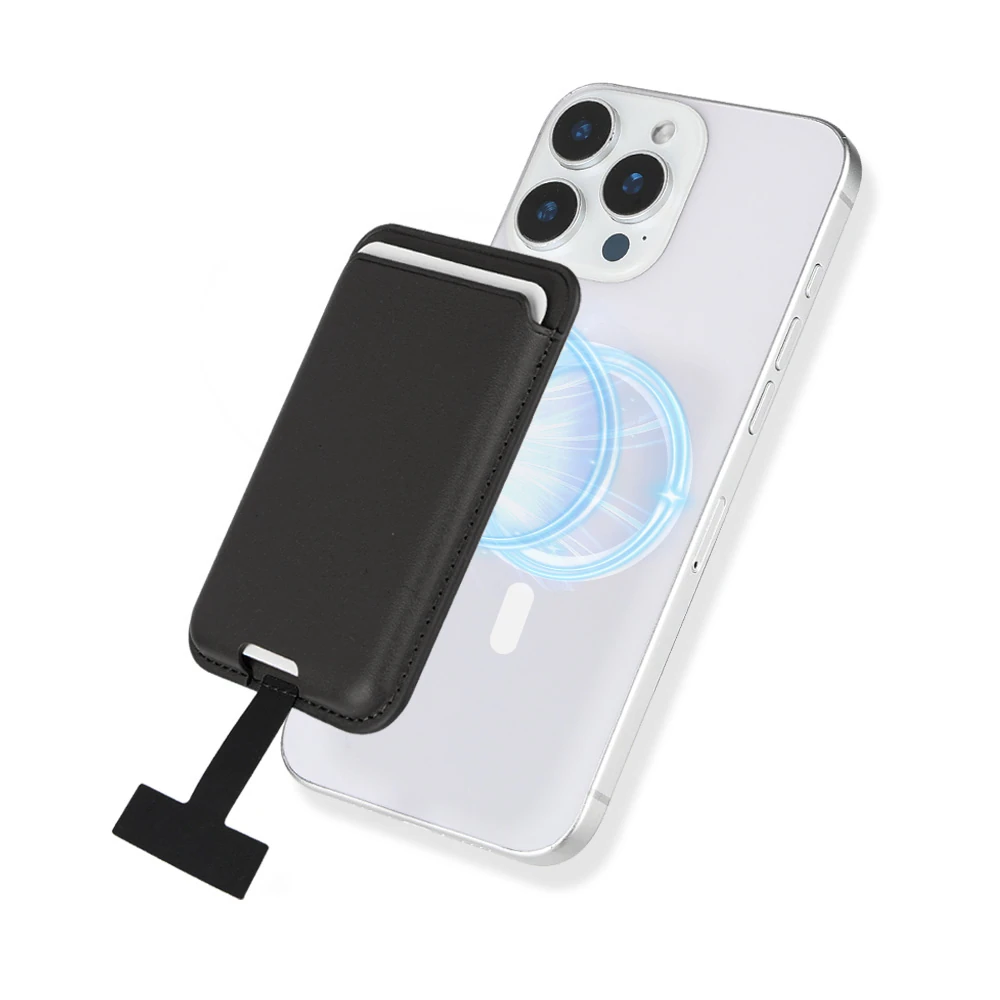 Ecruz CRD-09 Dahili Şarj Soket Aparatlı Magnetik PU Deri Kartlık