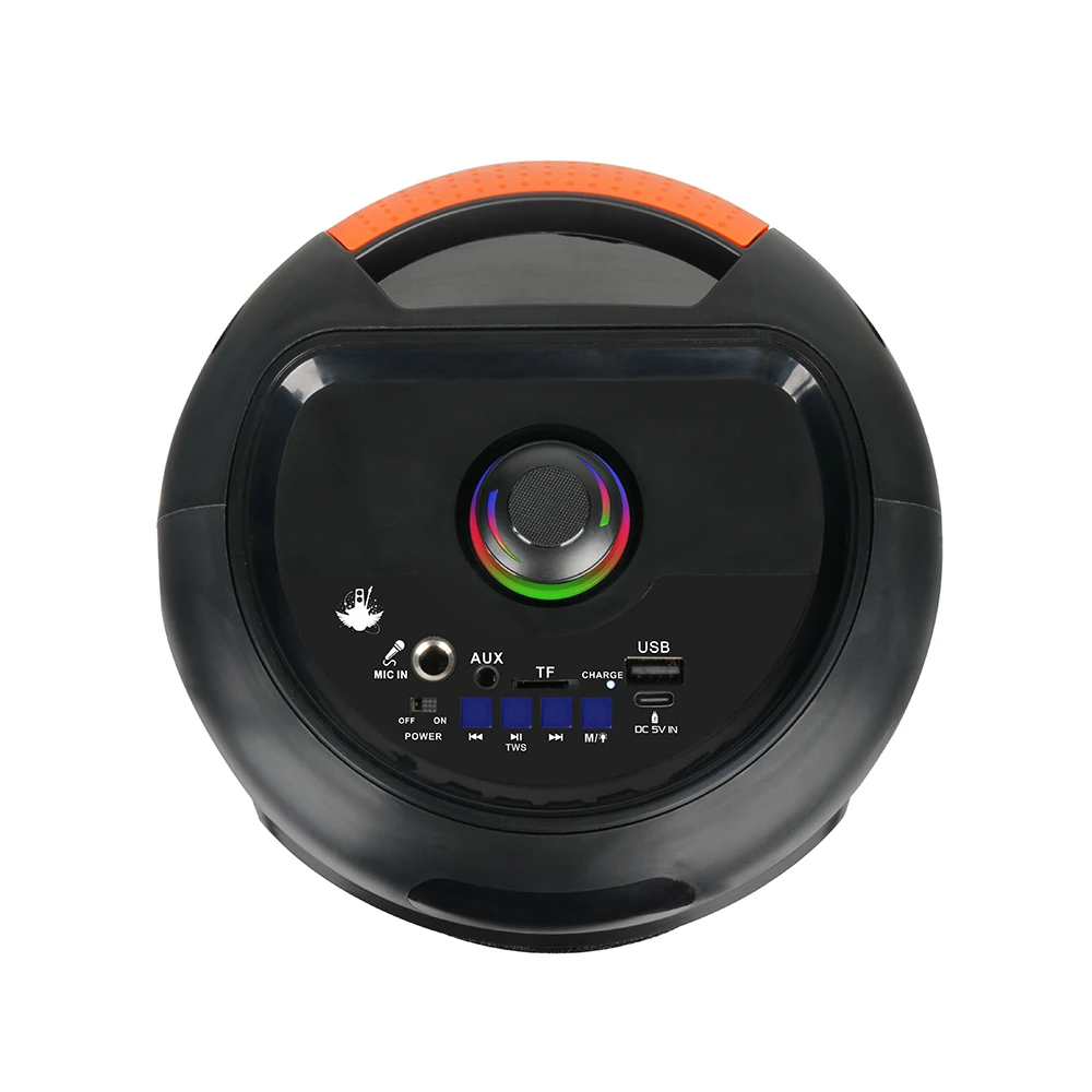 Ecruz GD-692 FM Radyolu Mikrofonlu RGB TWS 6.5 inç Stereo Bass Kablosuz Karaoke Hoparlör