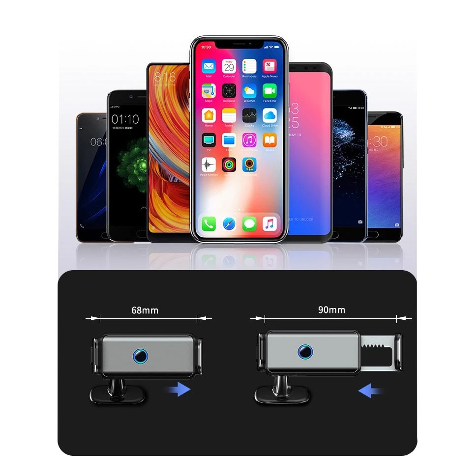 Ecruz 921 Otomatik Sensörlü Havalandırma ve Düz Zemin Dizayn Araç Telefon Tutucu