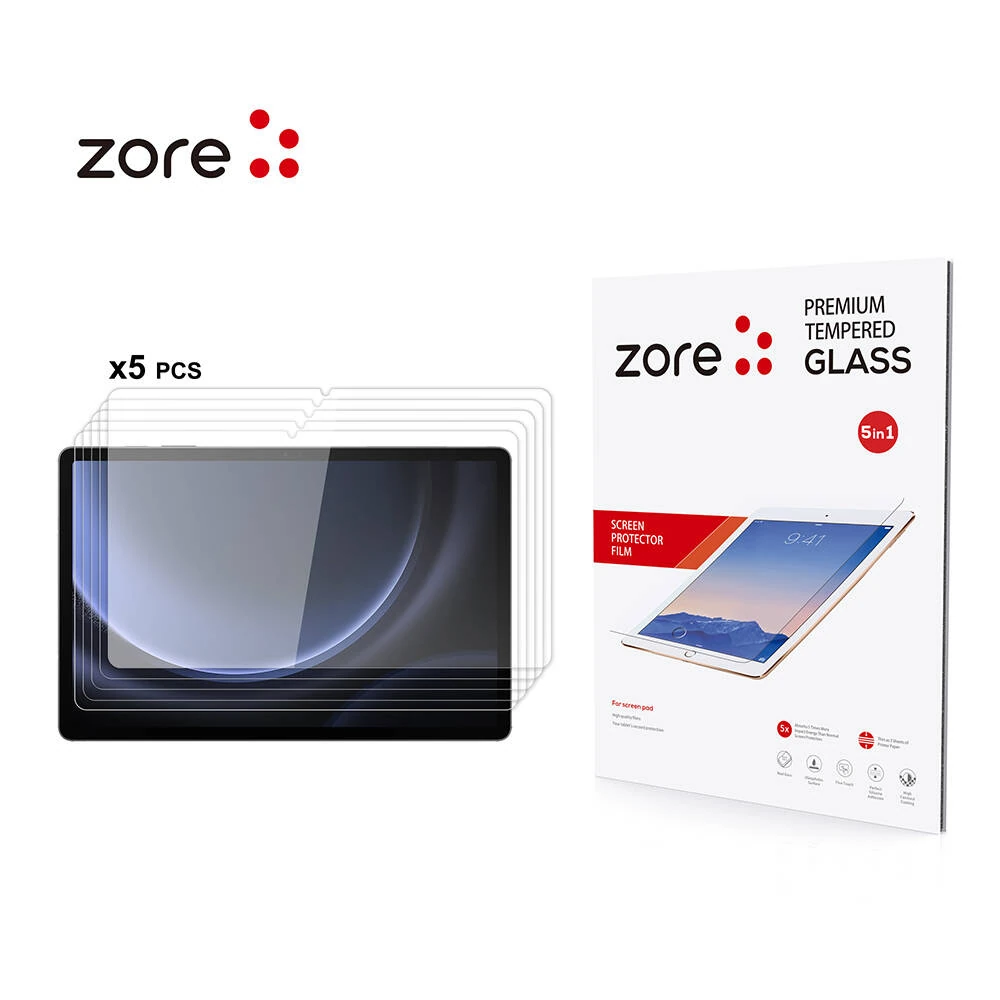 Galaxy Tab S10 FE Ecruz 5in1 Tablet Temperli Cam Ekran Koruyucu