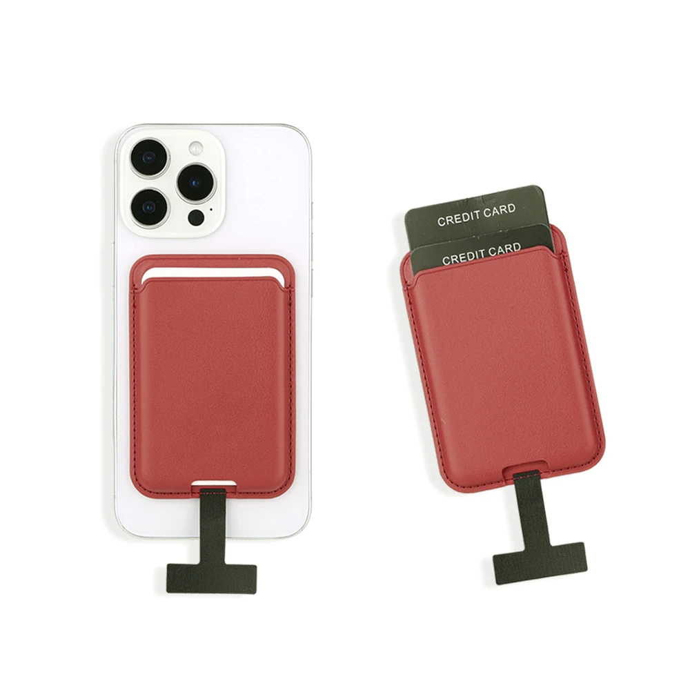 Ecruz CRD-09 Dahili Şarj Soket Aparatlı Magnetik PU Deri Kartlık