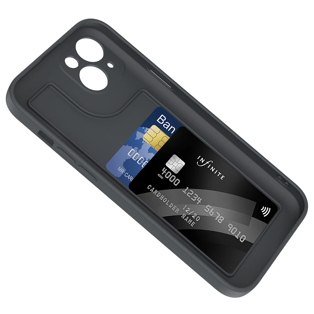 Apple iPhone 14 Kılıf Kamera Korumalı Kartlık Hazneli Ecruz Vitra Kapak