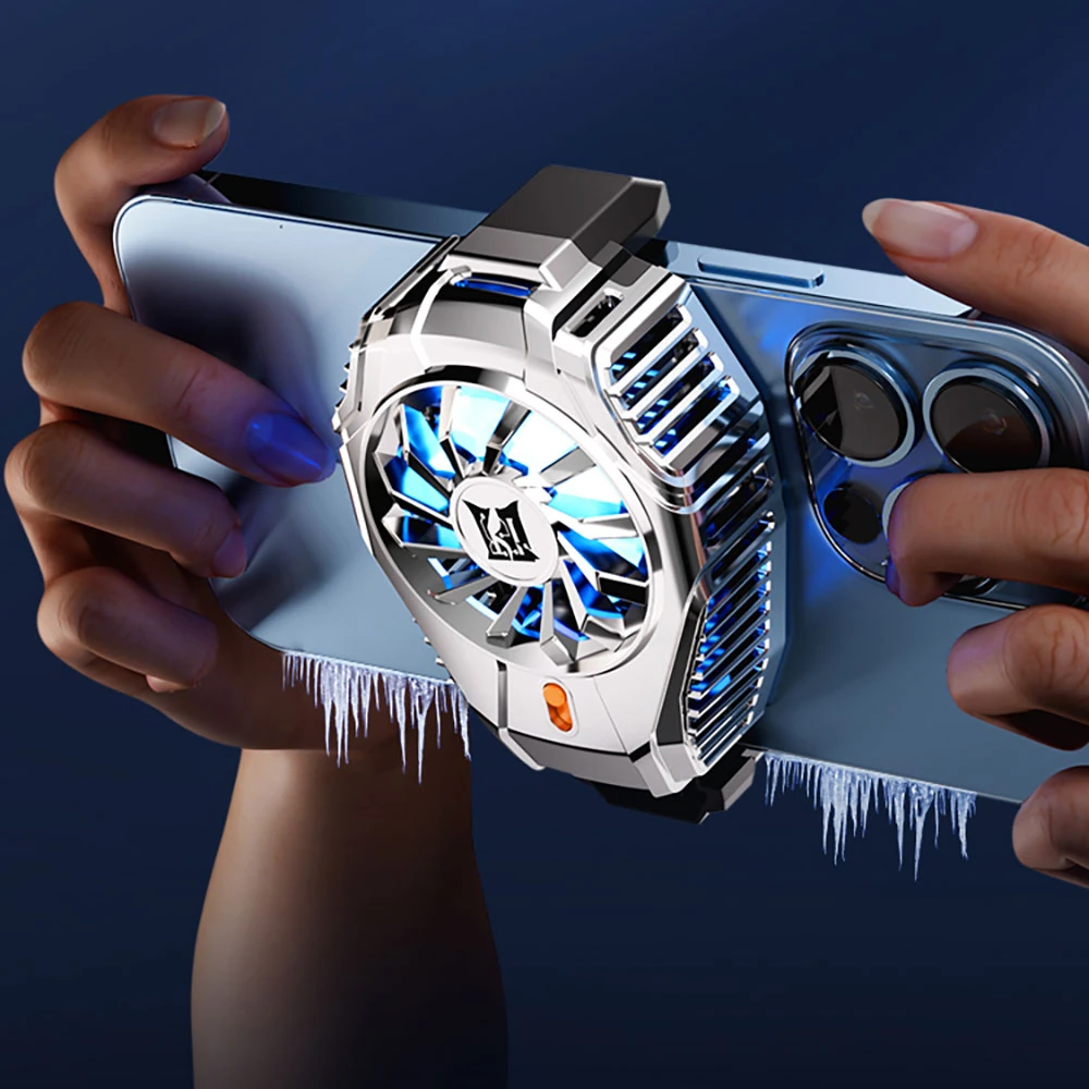 Ecruz N15 Gümüş Kaplama 2 Kademeli TEC Soğutma Sistemli Telefon Soğutucu Fan