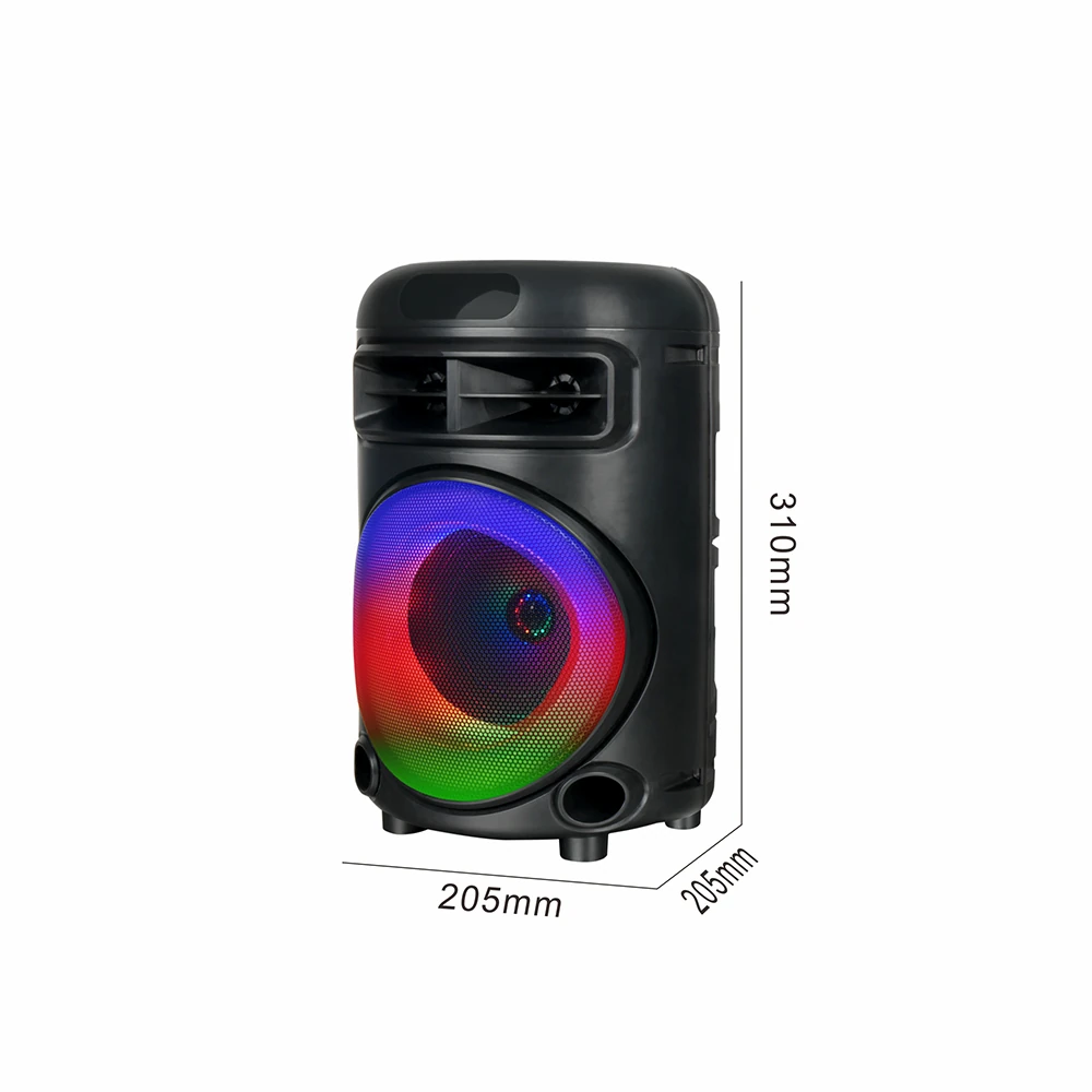 Ecruz GD-692 FM Radyolu Mikrofonlu RGB TWS 6.5 inç Stereo Bass Kablosuz Karaoke Hoparlör