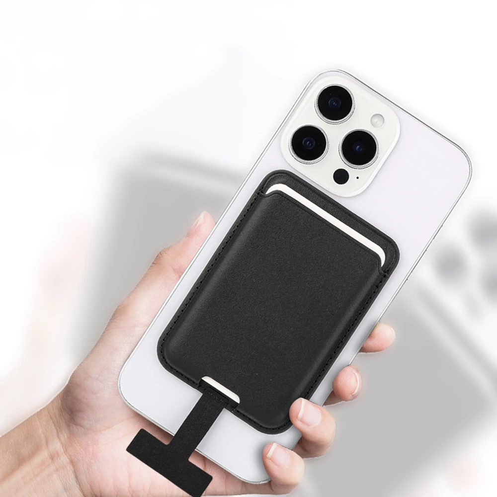 Ecruz CRD-09 Dahili Şarj Soket Aparatlı Magnetik PU Deri Kartlık