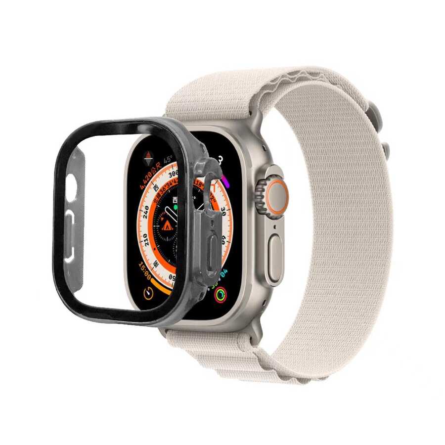 Apple Watch Ultra 49mm Sert PC Kasa Koruyucu Ecruz Watch Gard 22