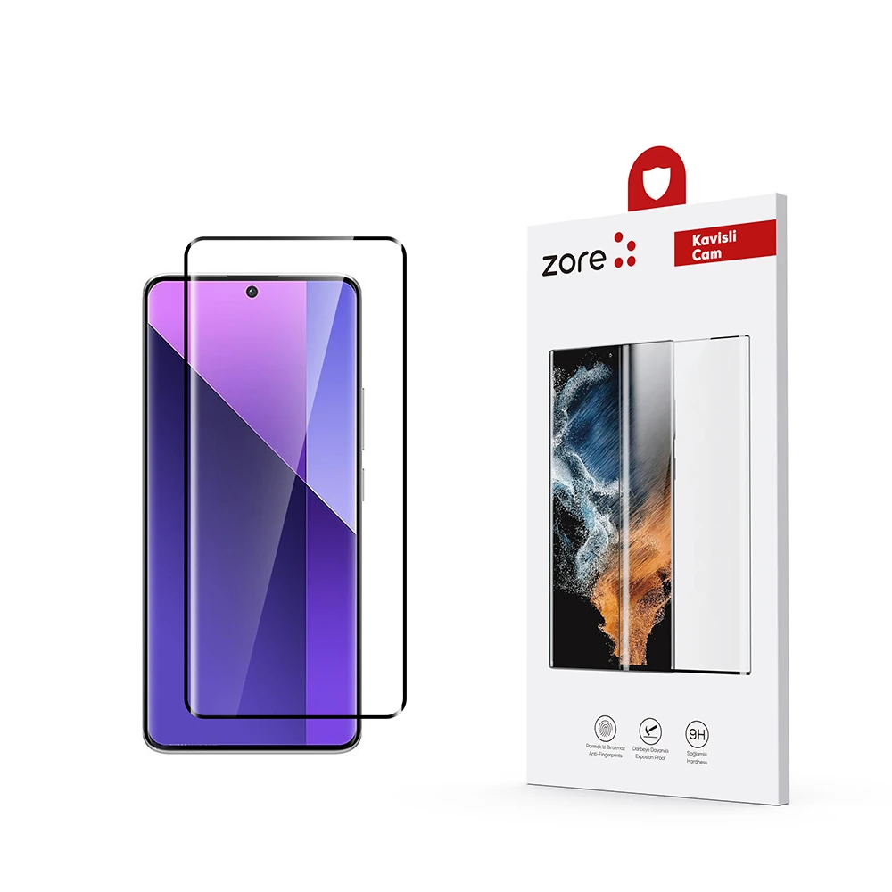 Xiaomi Redmi Note 13 Pro Plus 5G Ecruz Full Yapışkanlı Cam Ekran Koruyucu