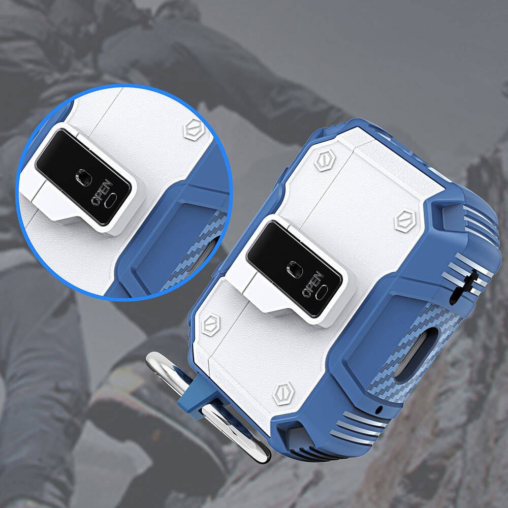 Apple Airpods 3. Nesil Ecruz Airbag 35 Darbelere Karşı Dayanıklı Düğmeli Kılıf