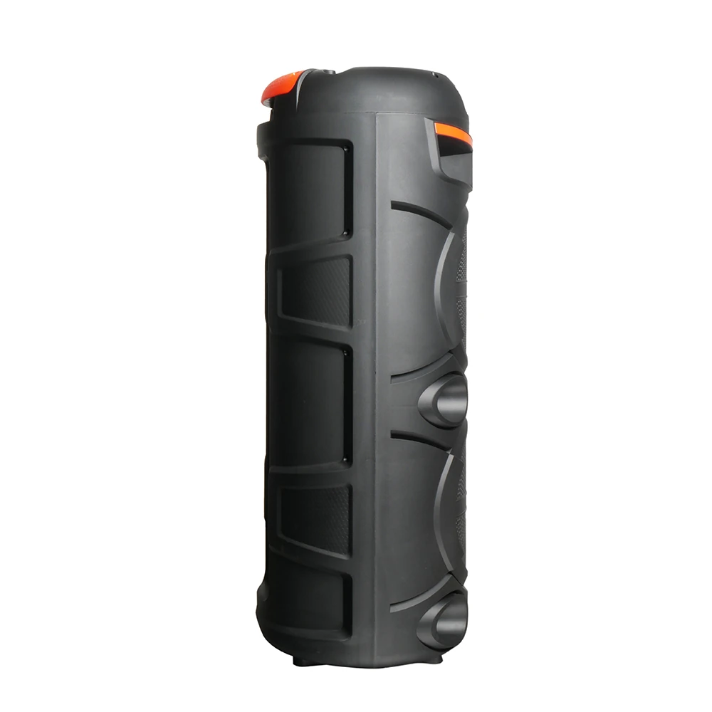 Ecruz GD-2809 Dijital LED Göstergeli FM Radyolu Mikrofonlu RGB TWS Çift 8 inç Stereo Bass Kablosuz Karaoke Hoparlör