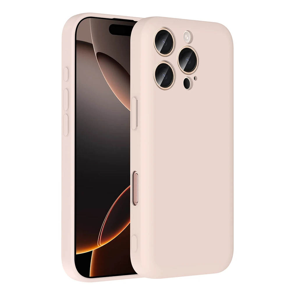 Apple iPhone 16 Pro Kılıf Kamera Korumalı Kartlık Hazneli Ecruz Vitra Kapak