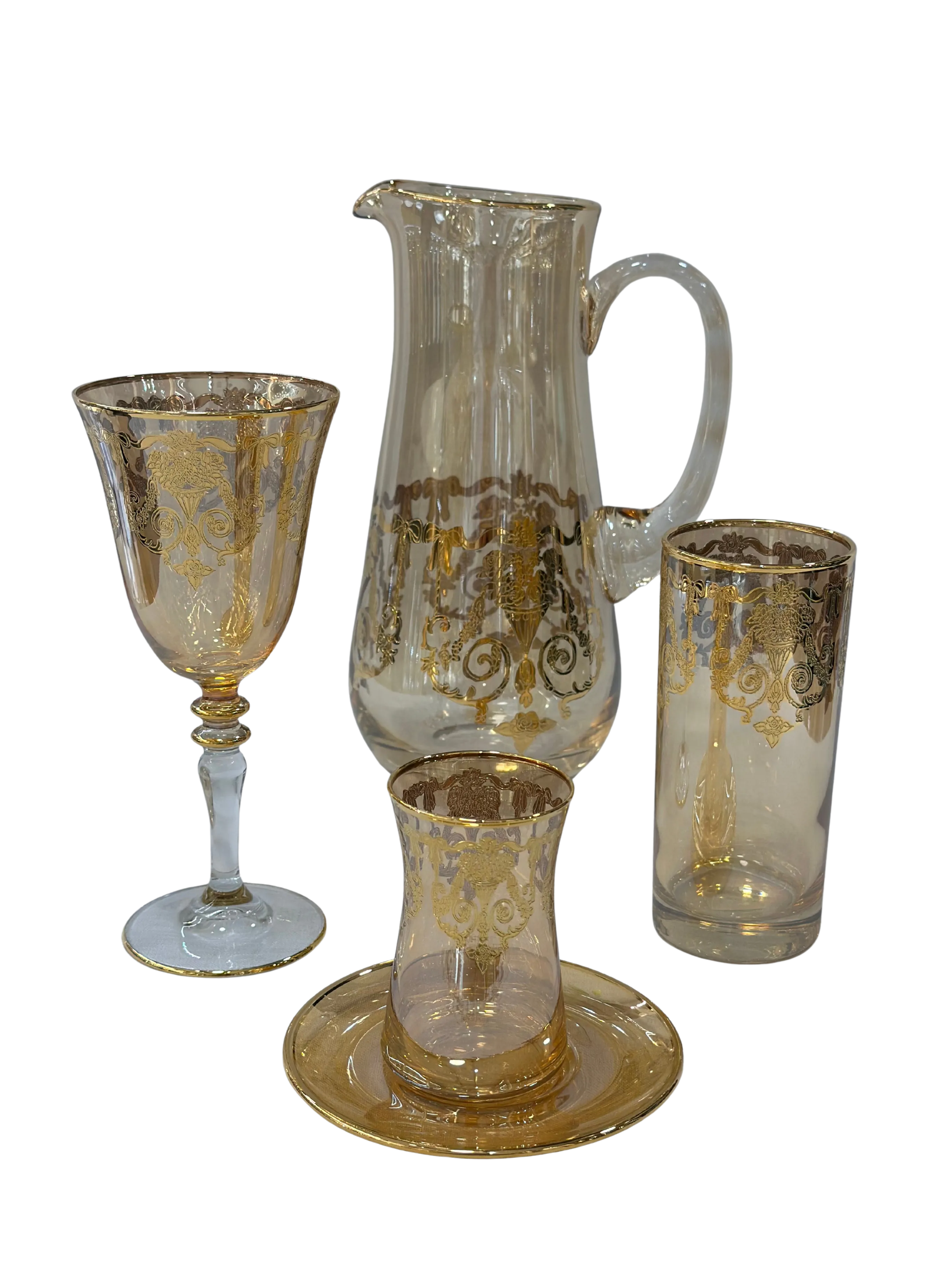 Monalisa Amber 49 Parça 12 Kişilik Bardak Seti